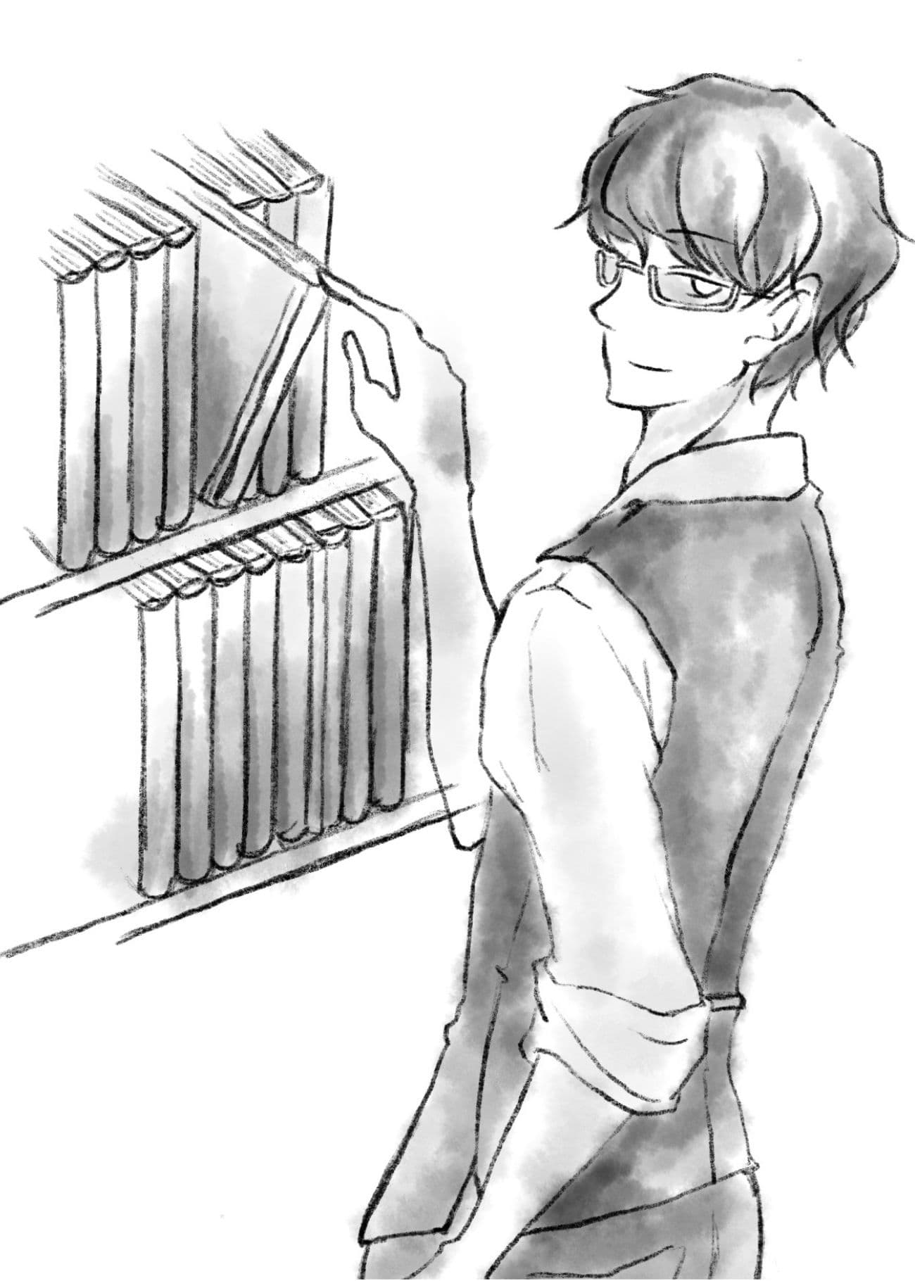 間崎八束イラスト